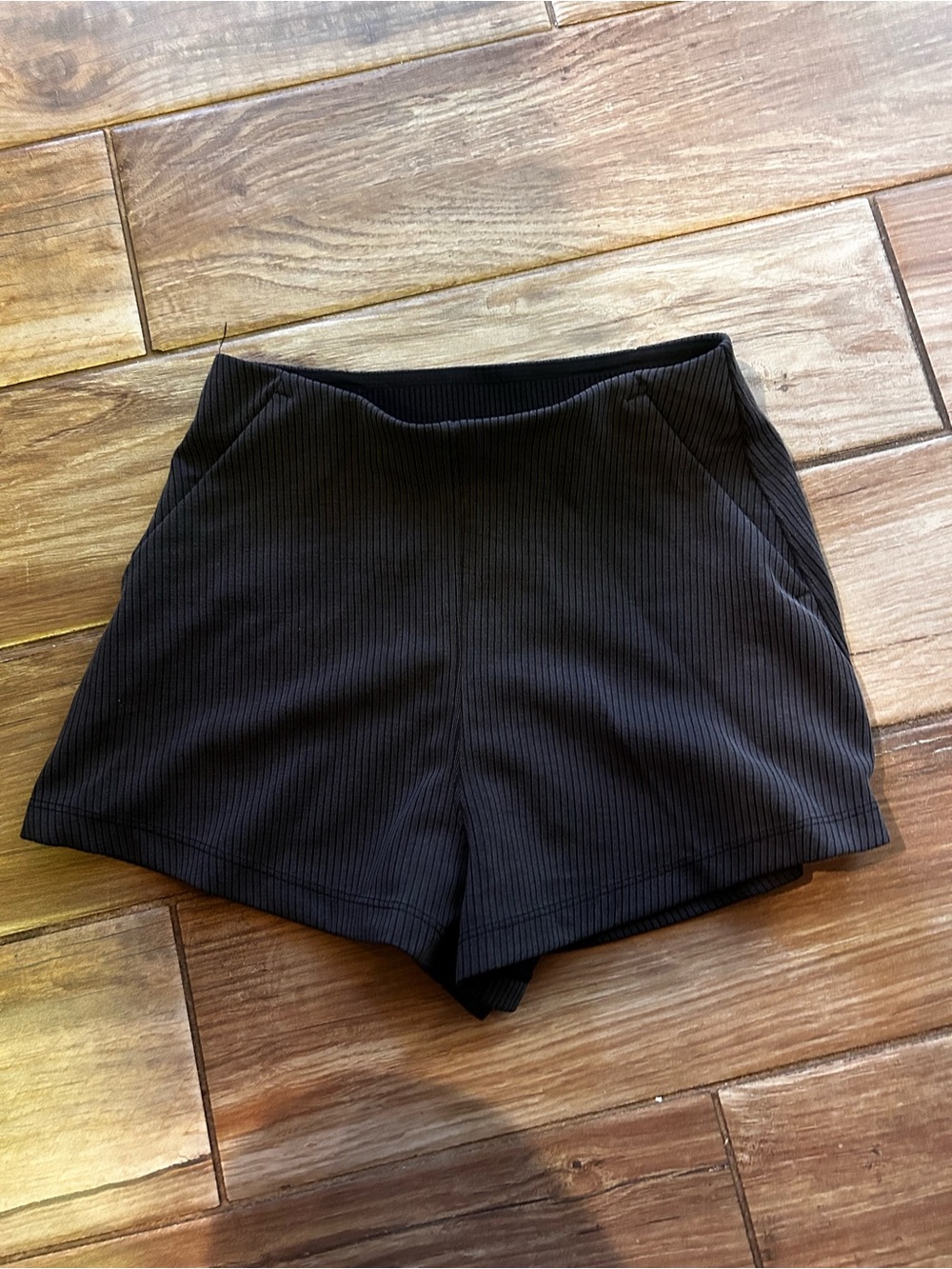 lululemon athletica Black Ribbed Athletic Shorts